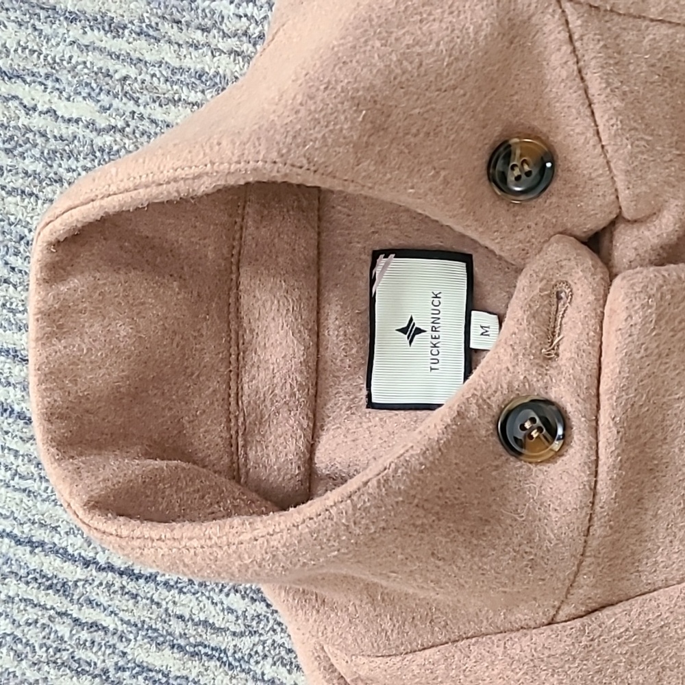 Tuckernuck Camel Emerson Wool Blend Popover Jacket Medium NWT